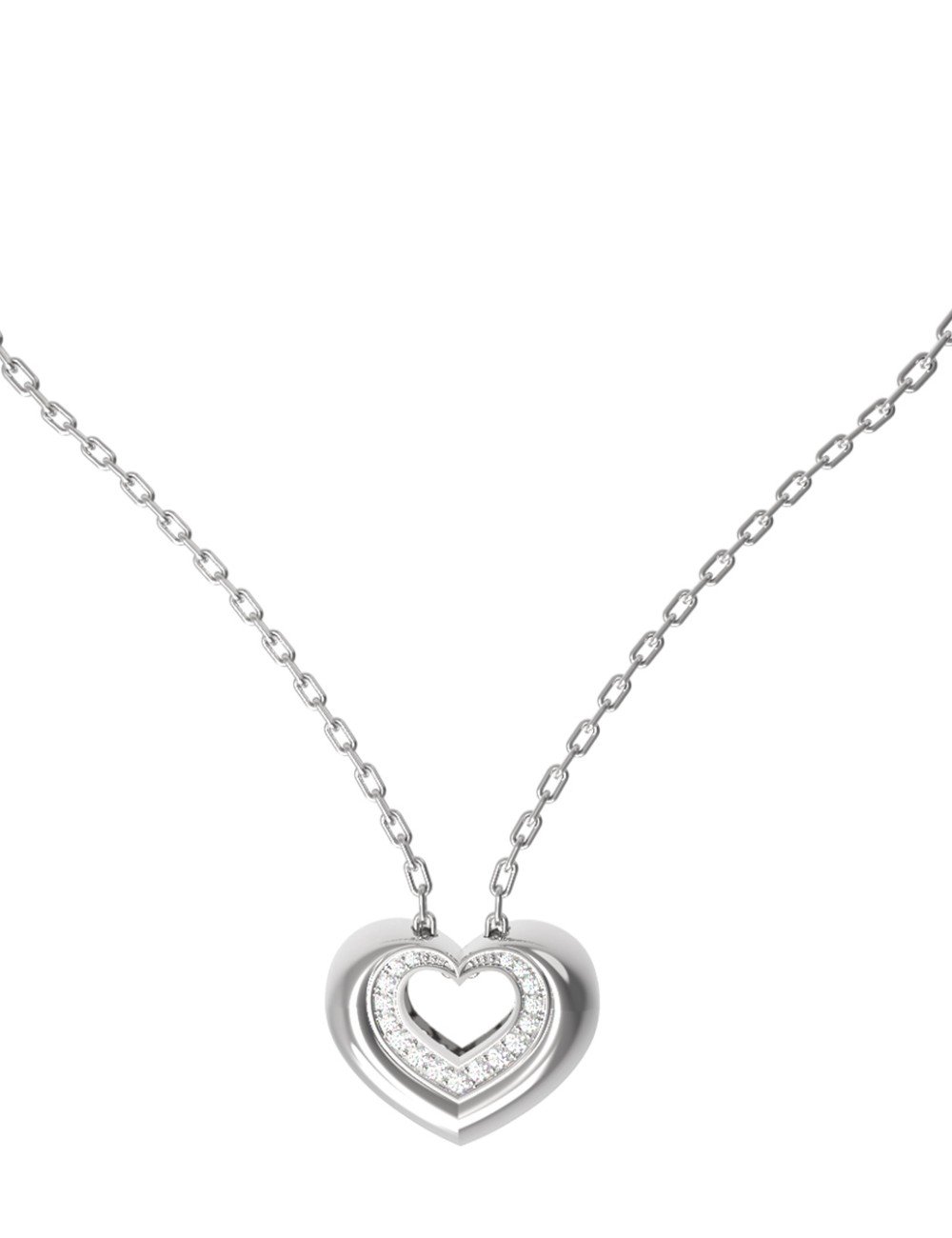 Колье из белого золота c бриллиантами