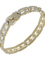 Браслет из лимонного золота c бриллиантами