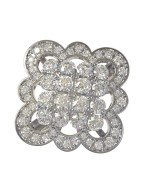 Кольцо из белого золота c бриллиантами