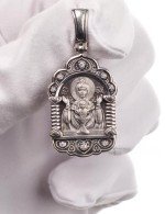 Образок из белого золота c бриллиантами