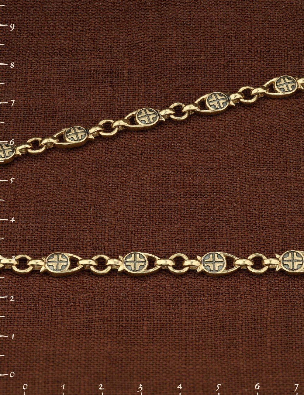 Цепь из лимонного золота