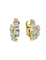 Серьги из лимонного золота c бриллиантами