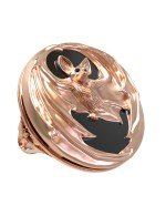 Кольцо из золота c эмалью и ониксом