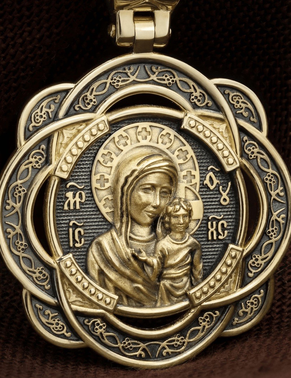 Образок из лимонного золота