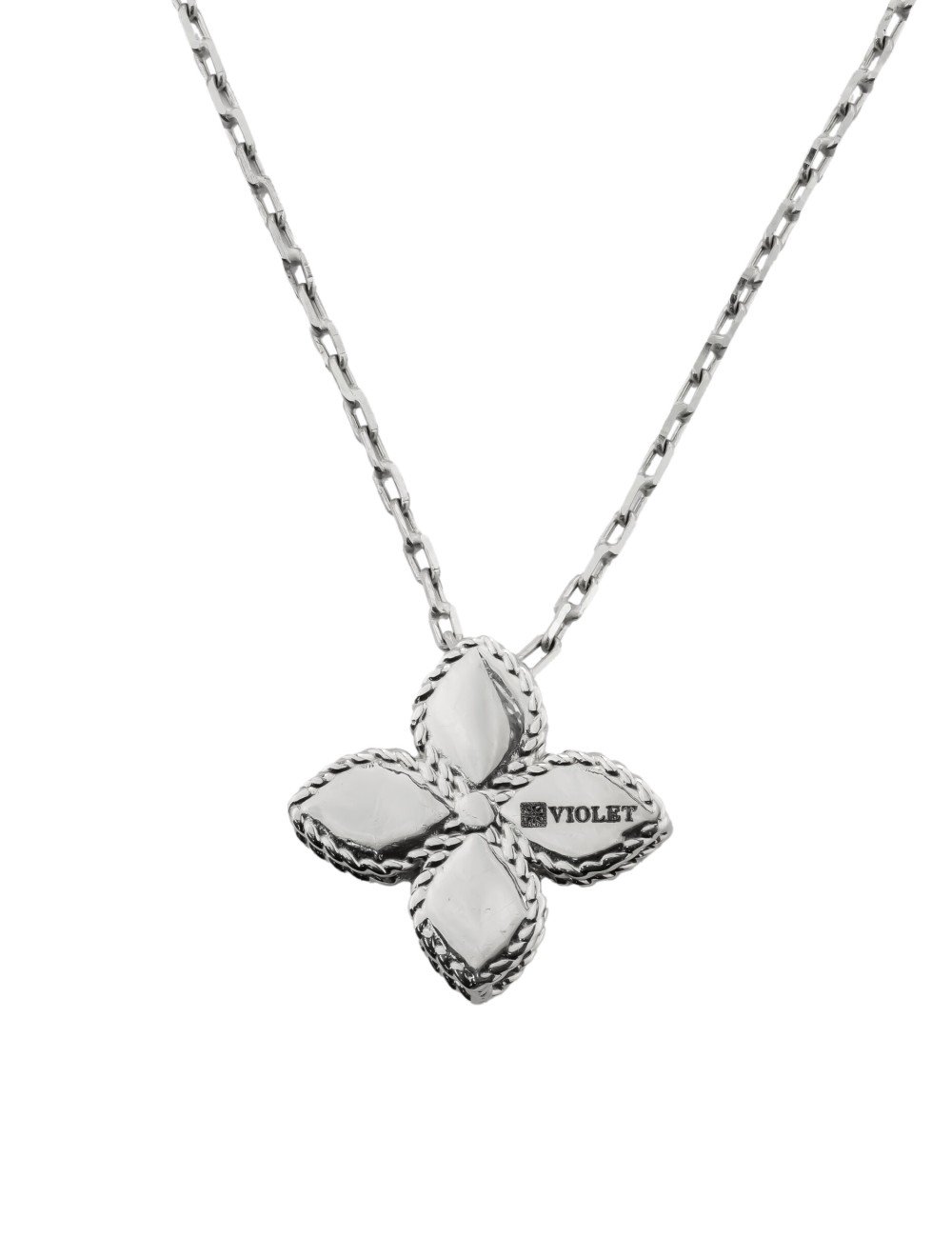 Колье из белого золота c бриллиантами и ониксом