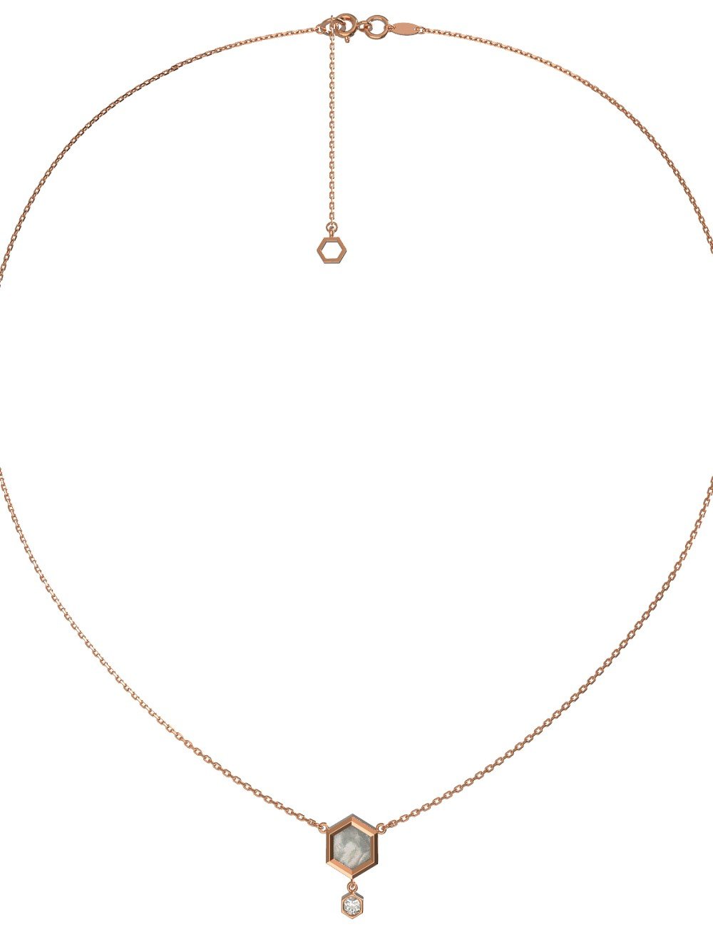 Колье из золота c бриллиантами и перламутром