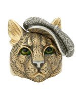 Кольцо из лимонного золота c эмалью