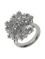 Кольцо из белого золота c бриллиантами