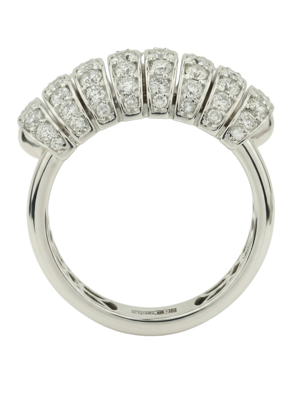 Кольцо из белого золота c бриллиантами