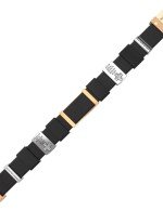 Браслет из золота c кожаным шнурком