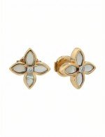 Серьги из золота c бриллиантами и перламутром