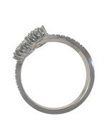 Кольцо из белого золота c бриллиантами