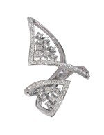 Кольцо из белого золота c бриллиантами