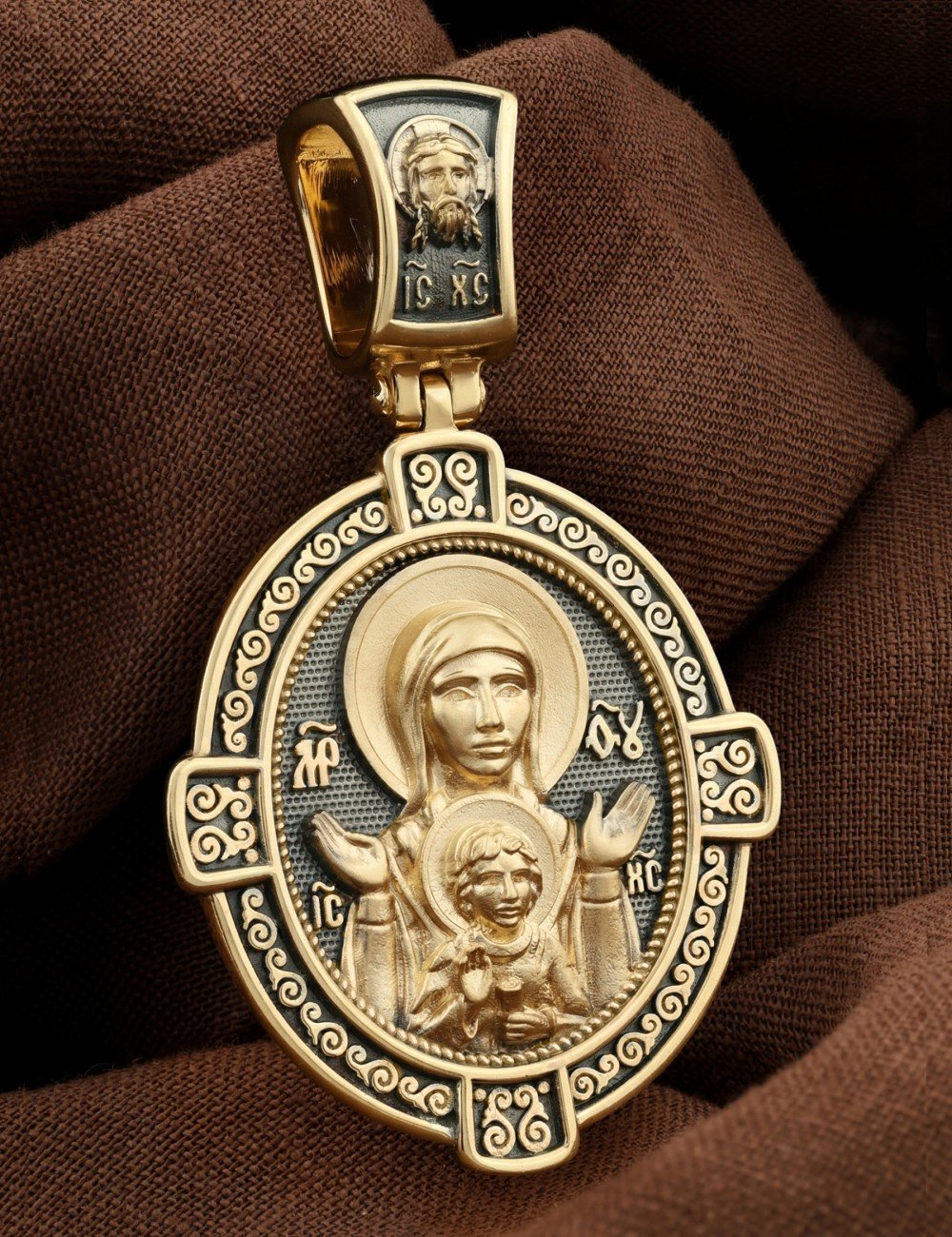 Образок из лимонного золота