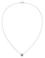 Колье из белого золота c бриллиантами и ониксом