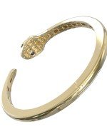 Браслет из лимонного золота c бриллиантами, сапфиром и малахитом