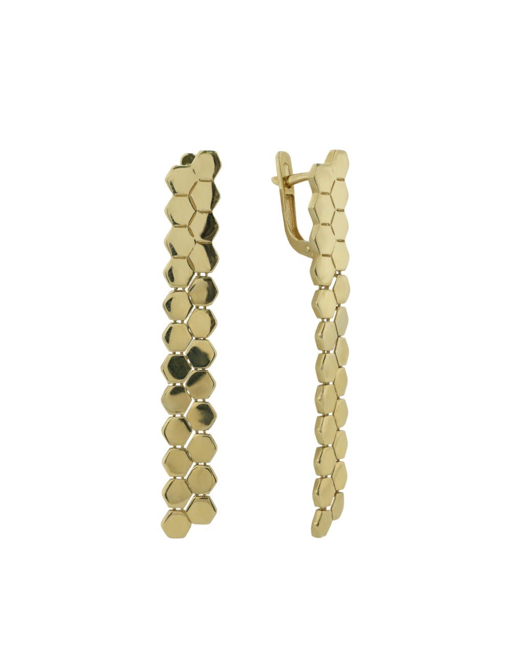 Серьги из лимонного золота