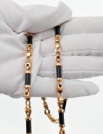 Цепь из золота c ониксом