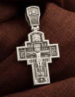 Крест из белого золота