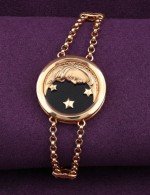 Браслет из золота c ониксом и перламутром