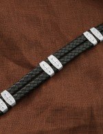 Браслет из белого золота c шнурком