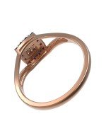 Кольцо из золота c бриллиантами и сапфиром