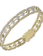 Браслет из лимонного золота c бриллиантами