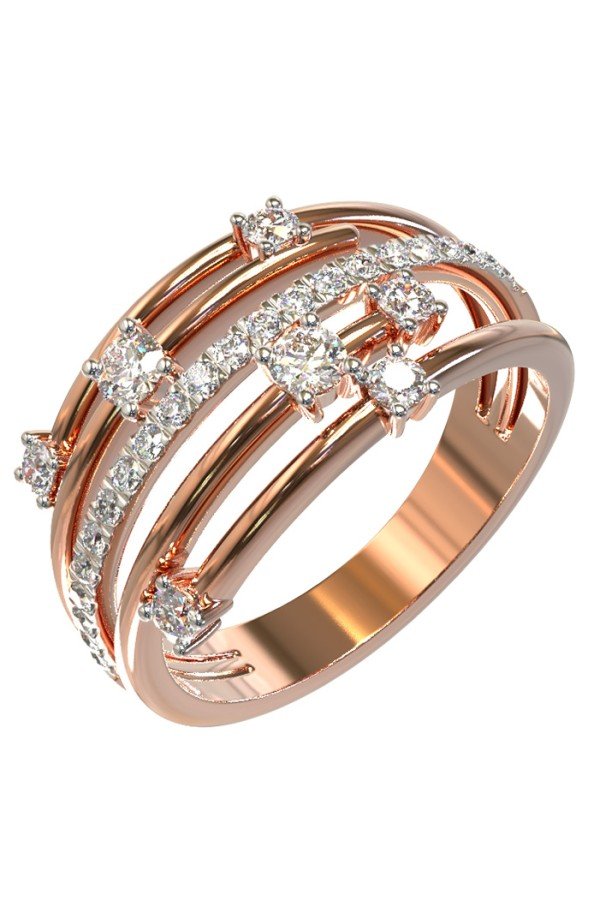 Кольцо из золота c бриллиантами