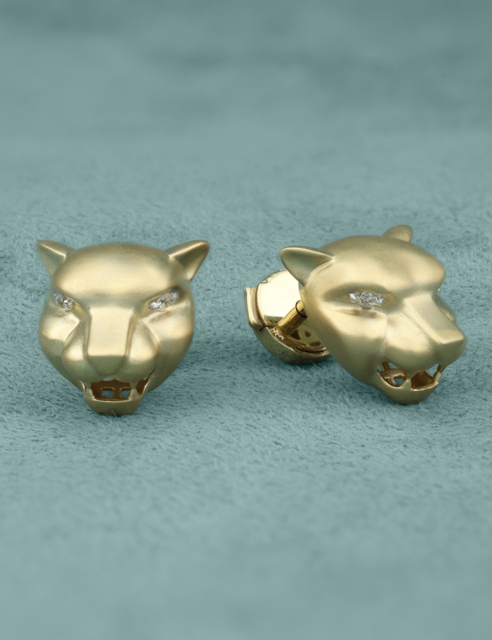 Серьги из лимонного золота c бриллиантами