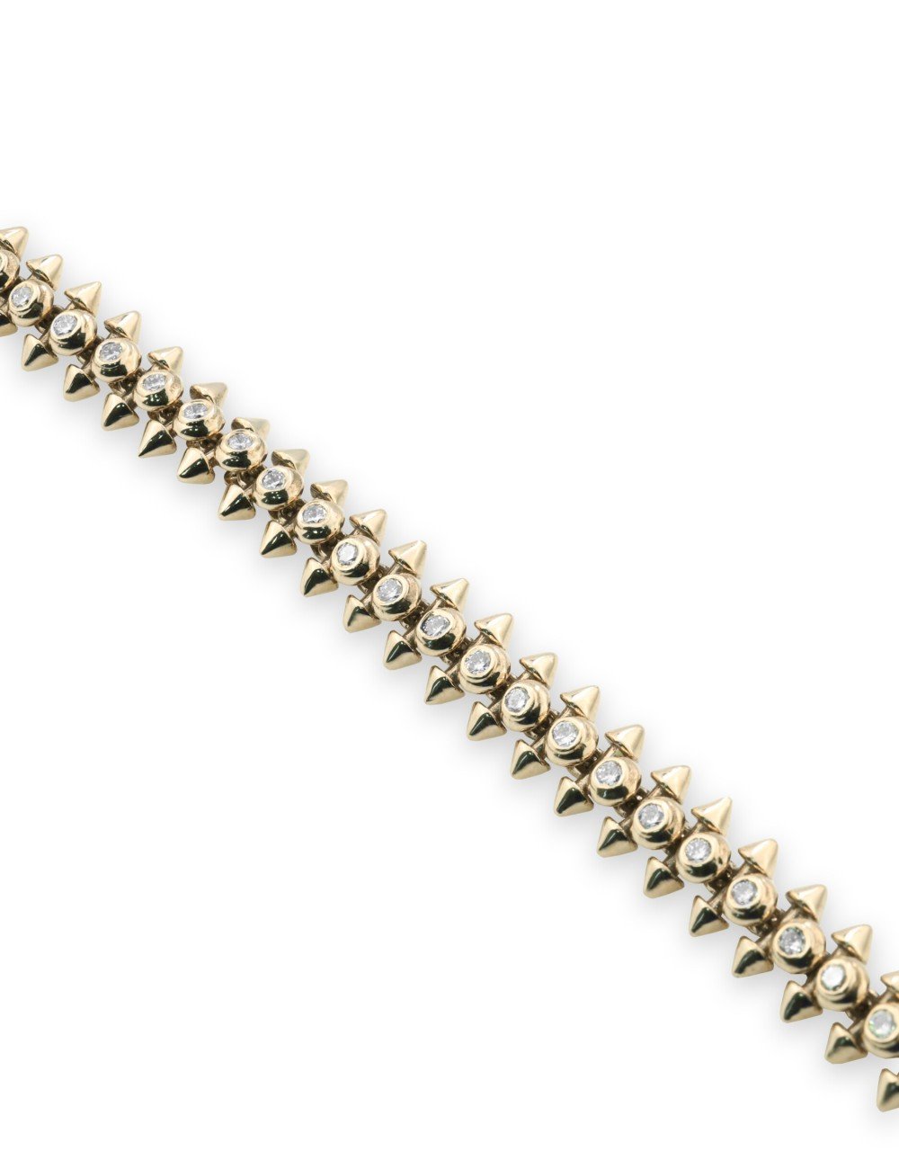 Браслет из лимонного золота c бриллиантами