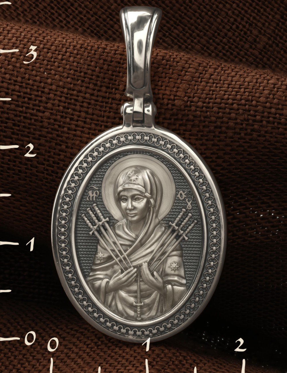 Образок из белого золота