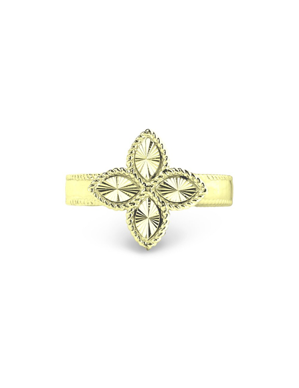 Кольцо из лимонного золота