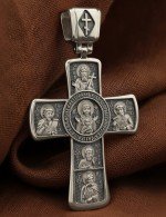 Крест из белого золота