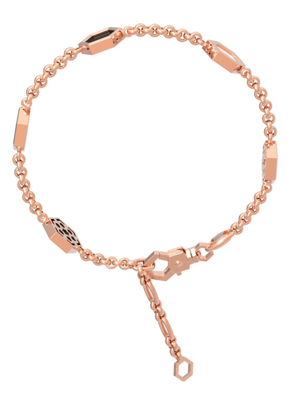 Браслет из золота c ониксом и перламутром