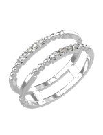 Кольцо из белого золота c бриллиантами