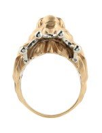 Кольцо из золота c эмалью и бриллиантами