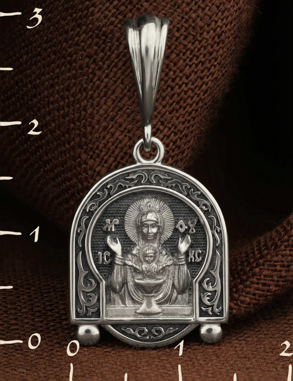 Образок из белого золота