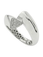 Кольцо из белого золота c бриллиантами