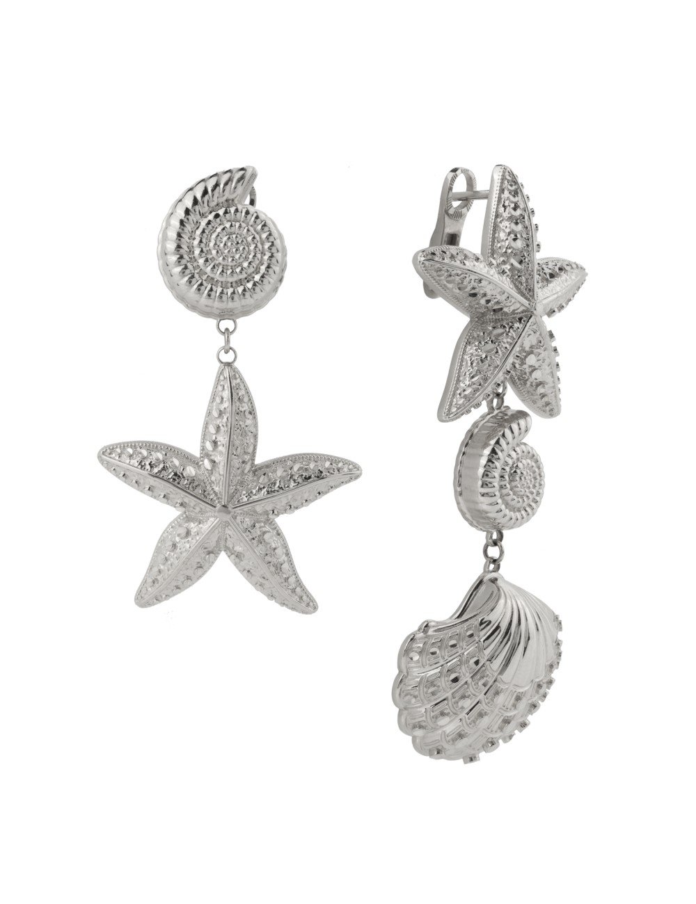 Серьги из белого золота