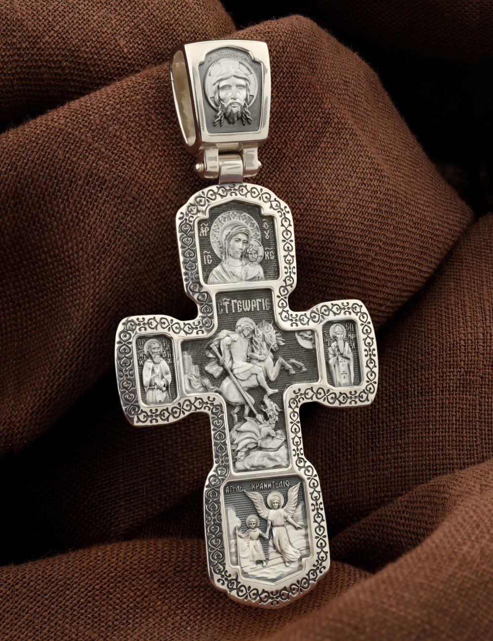 Крест из серебра 925 пробы