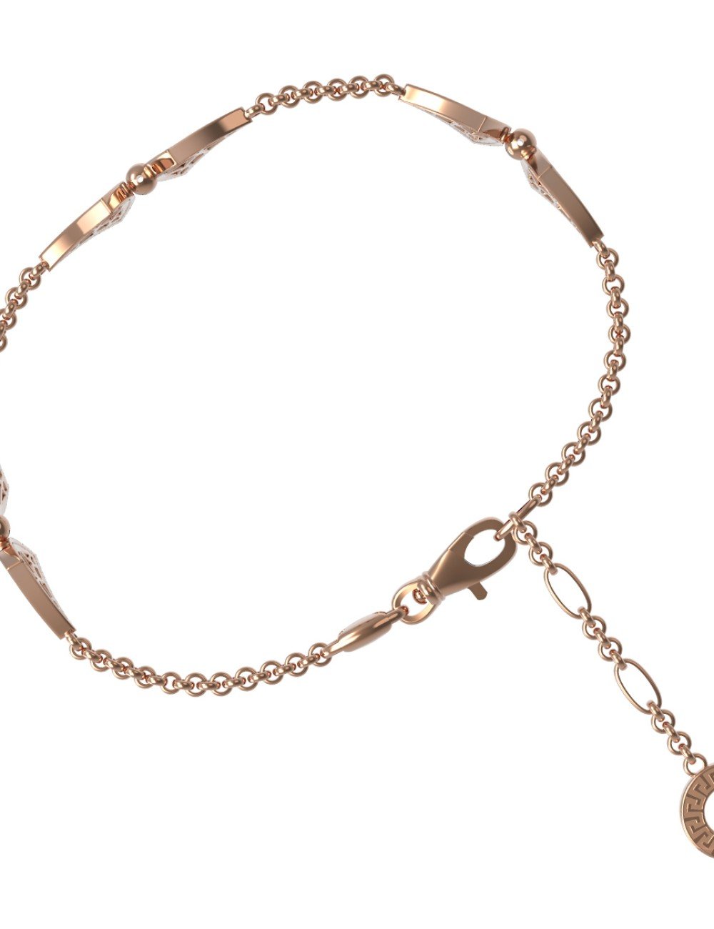 Браслет из золота c бриллиантами и лазуритом