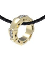 Подвеска из лимонного золота c бриллиантами