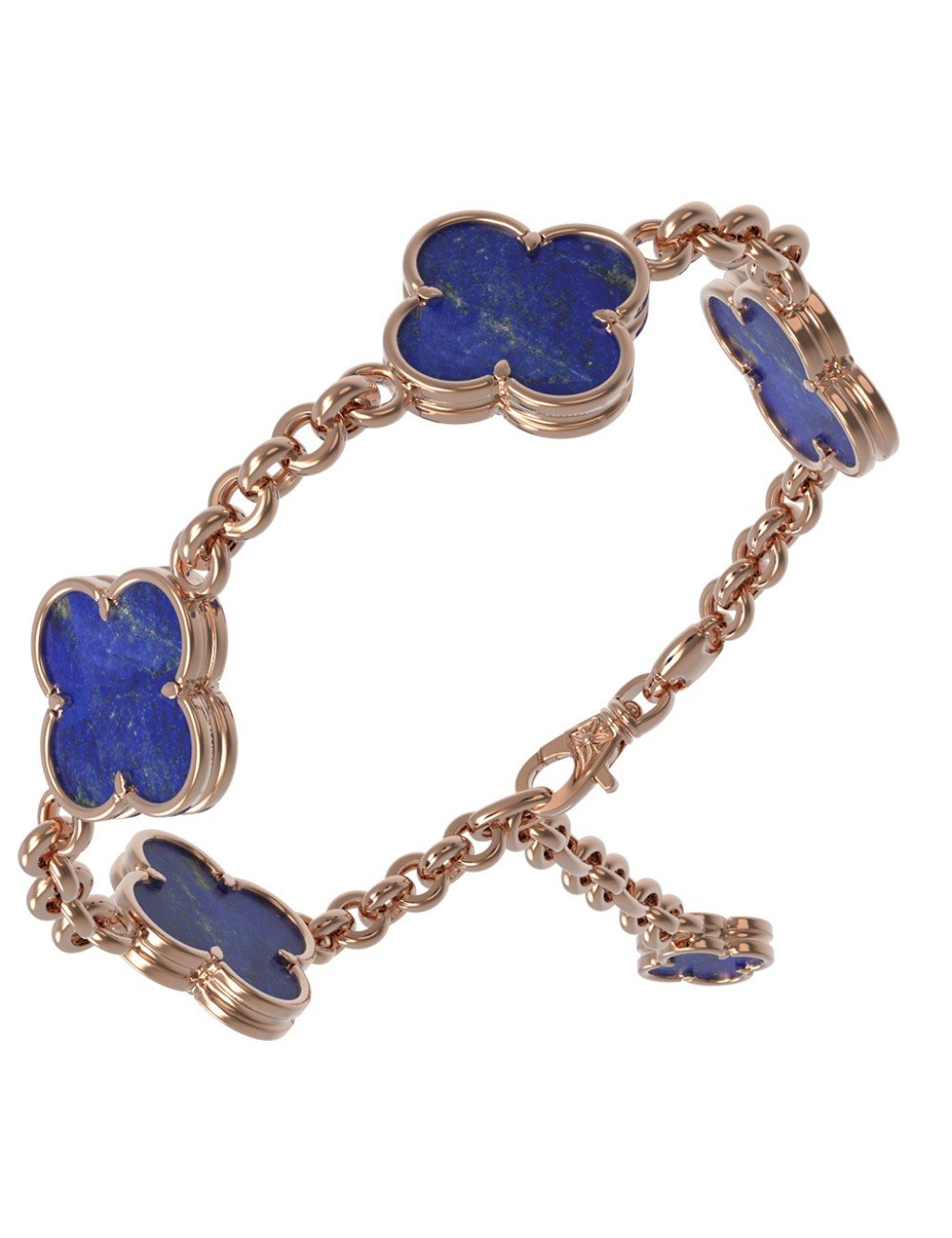 Браслет из золота c лазуритом