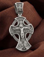 Крест из белого золота