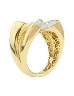 Кольцо из лимонного золота