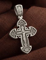 Крест из белого золота