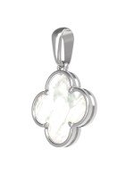 Подвеска из белого золота c перламутром