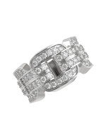 Кольцо из белого золота c бриллиантами