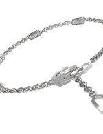 Браслет из белого золота c бриллиантами