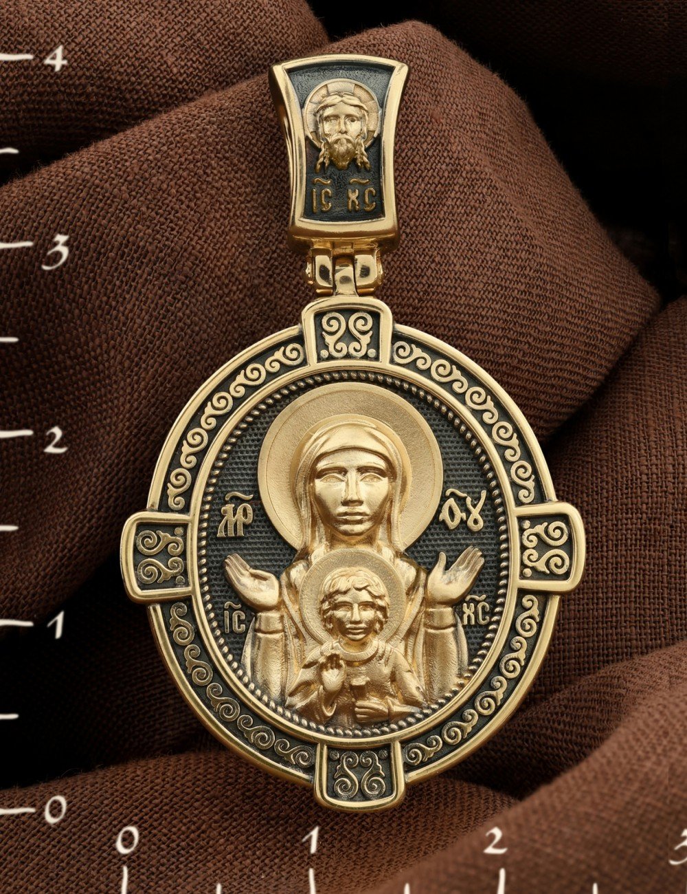 Образок из лимонного золота